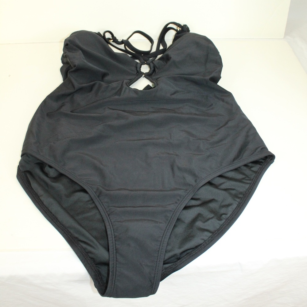 NWT  Keyhole Cut Out 1 PC Swimsuit L - Picture 2 of 8